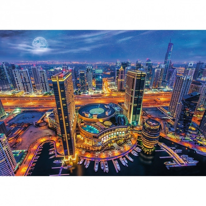 Dubajské svetlá Panoramatické puzzle 2000 dielikov