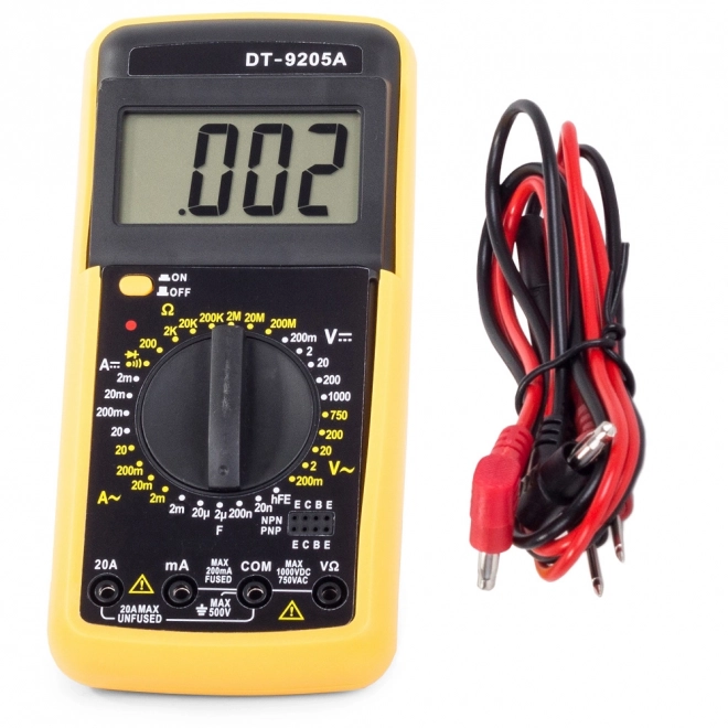 Cyfrový merač multimeter DT9205A LCD