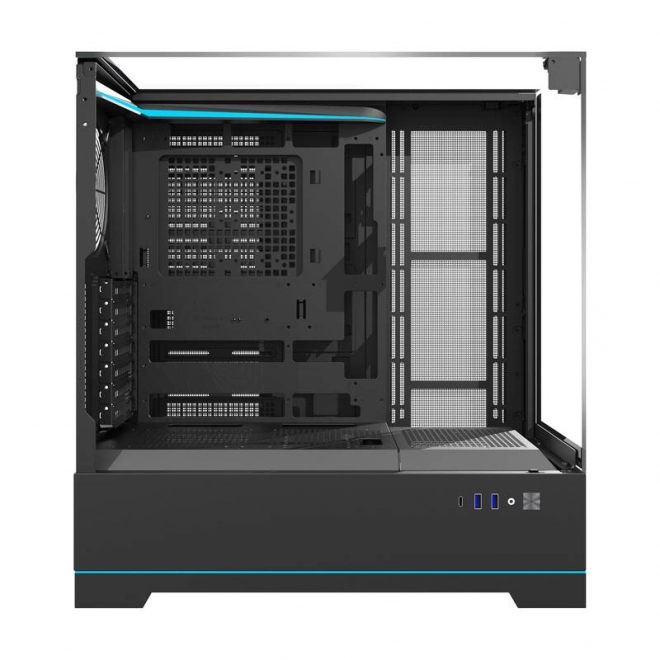 Počítačová skriňa bez ventilátorov Darkflash DY450 čierna