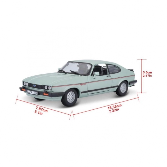 Bburago Ford Capri 1982 zelené