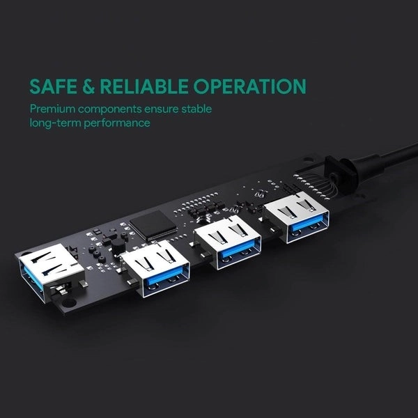 Aukey ultratenký USB-C rozbočovač 4v1
