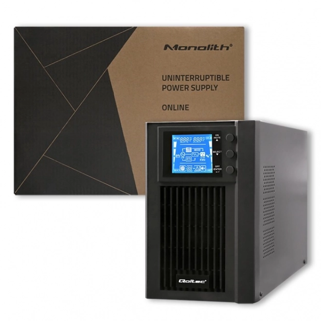 Záložný zdroj UPS na čisto sinusovú vlnu 1kVA 800W s LCD a USB