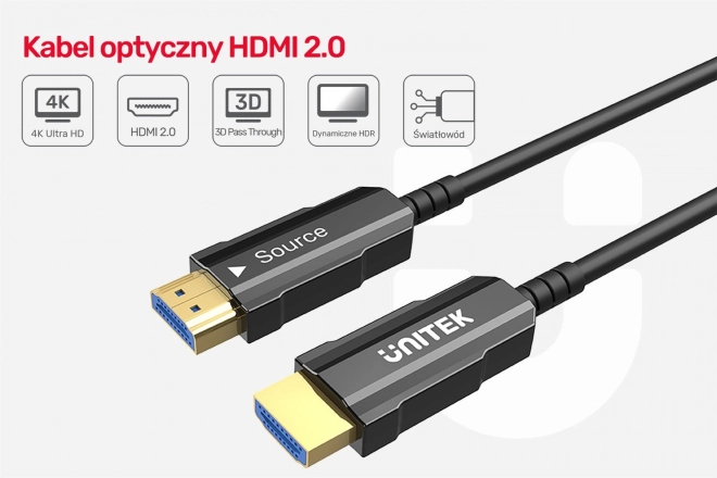 Optycký HDMI kábel 4K 60Hz 25m