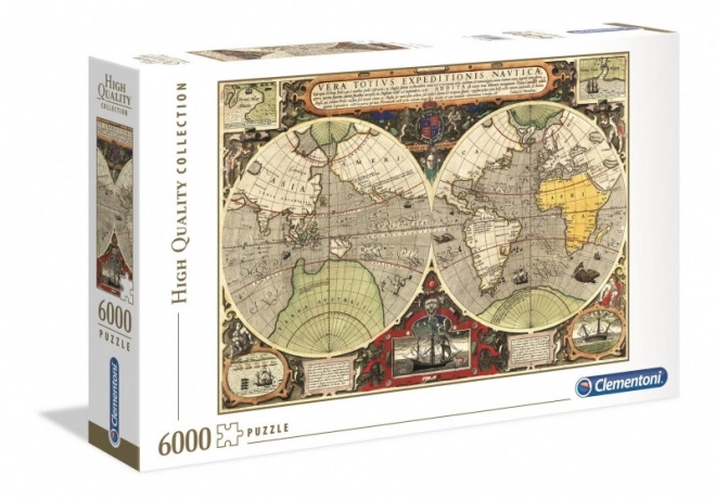 Antická mapa Puzzle 6000 dielikov Clementoni