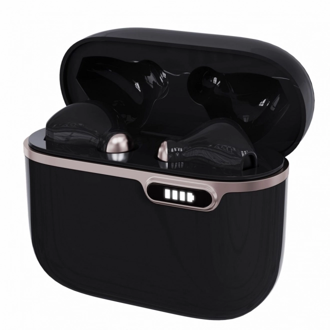 Bluetooth slúchadlá s HQ mikrofónom TWS (USB-C) čierne