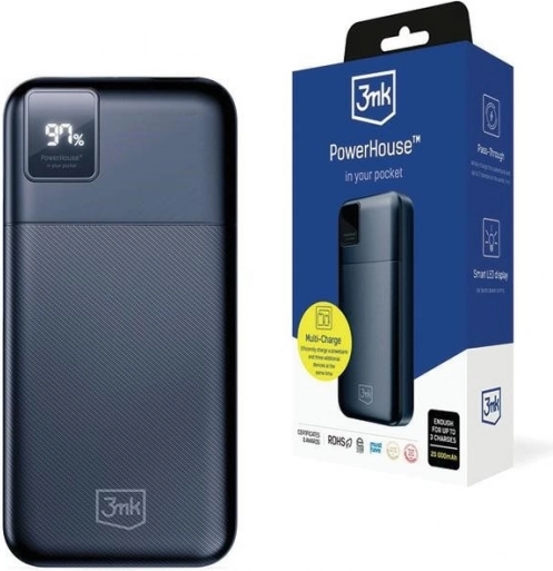 Powerbanka 3mk PowerHouse 20000 mAh s rýchlym nabíjaním QC 3.0 a PD