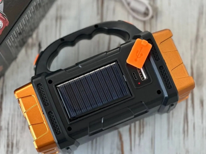 Prenosná solárna LED lampa s powerbankou