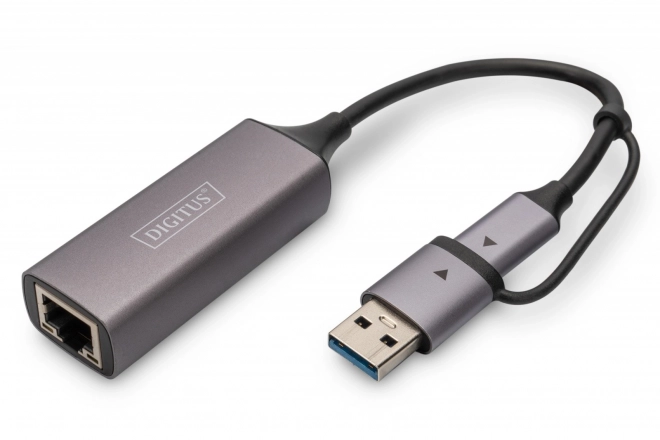 Digitus USB-C a USB-A adaptér na RJ45 2.5 Gigabit Ethernet