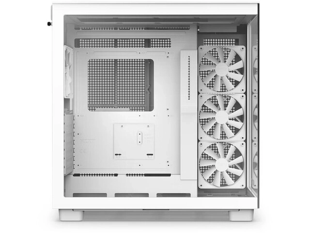 Biela skriňa s oknom NZXT H9 Flow Midi Tower