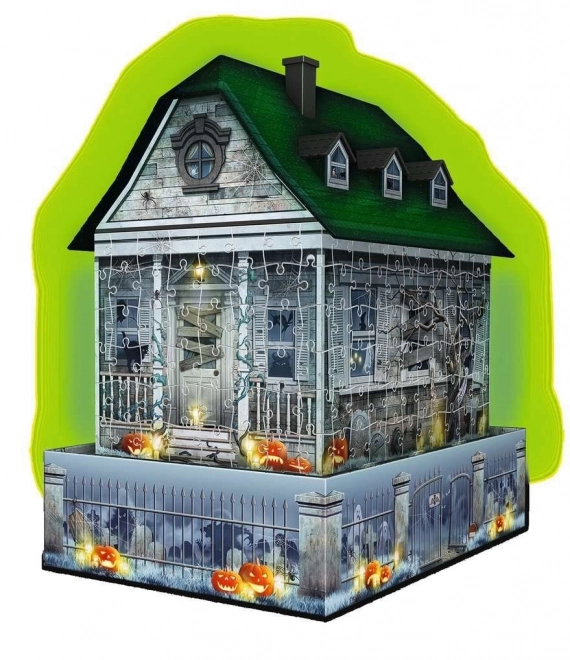 Svietiace 3D puzzle Nočné vydanie Strašidelný dom