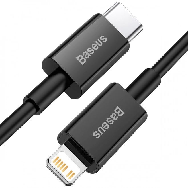 Kábel Baseus Superior Series USB-C na iPhone, 20W, PD, 1m (čierny)