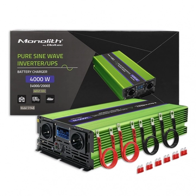 Prúdový menič Monolith s funkciami UPS a nabíjania batérií