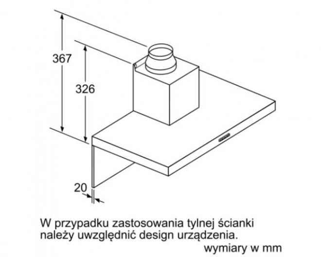 Komínový odsávač pár DWB96BC60