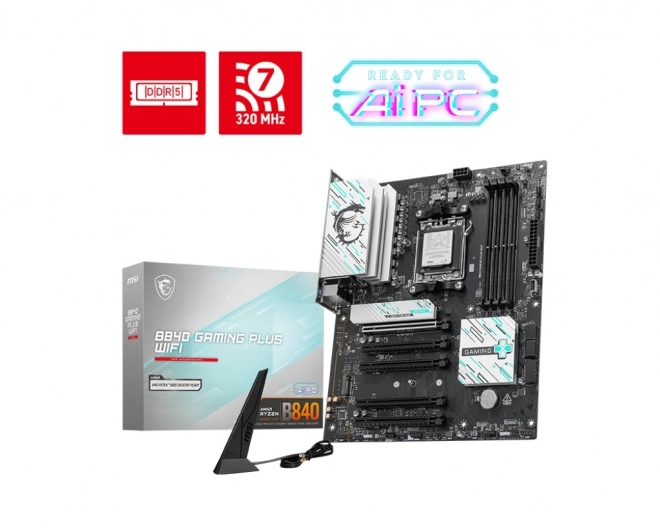 Herná základná doska s Wi-Fi 7 a PCIe 4.0