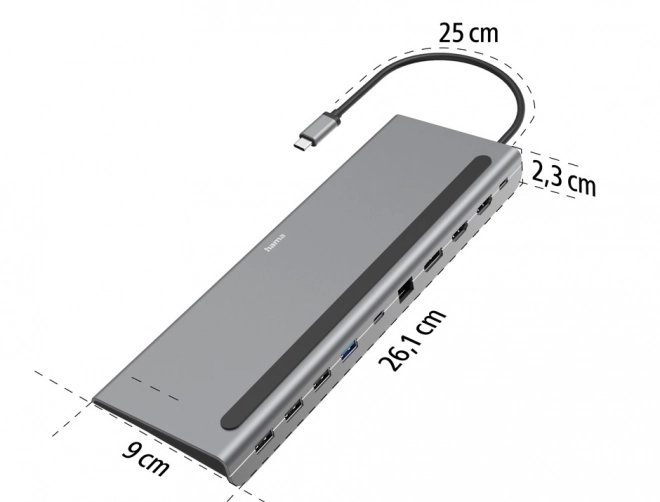 Multifunkčná USB-C dokovacia stanica s 10 portami