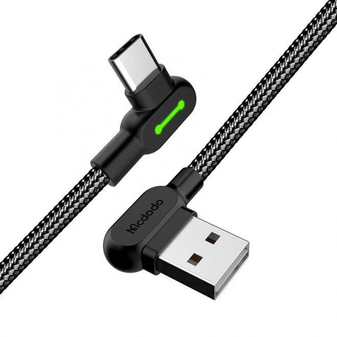 Kabel USB-C Mcdodo LED 1,8 m čierny