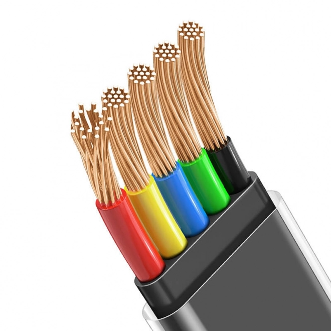 USB-C kábel Mcdodo s LED svetlom - 90-stupňový, 1,8m, čierny