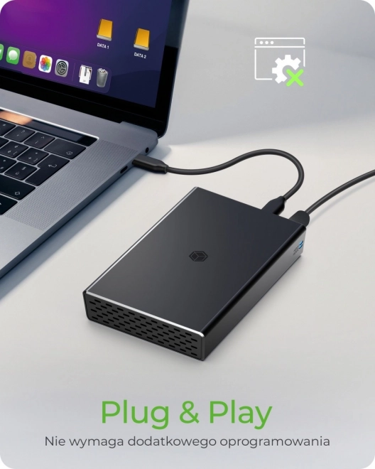 Externe RAID obal pre 2,5" SATA HDD s USB 3.2 Gen 2