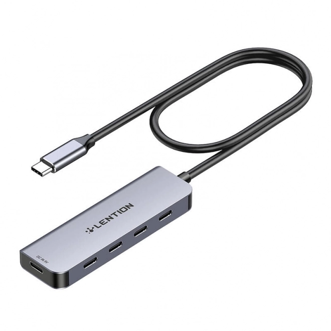 Lention USB-C rozbočovač 5 v 1 s rýchlym nabíjaním