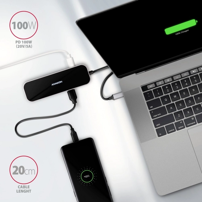 Wieloportový hub s HDMI a USB-C