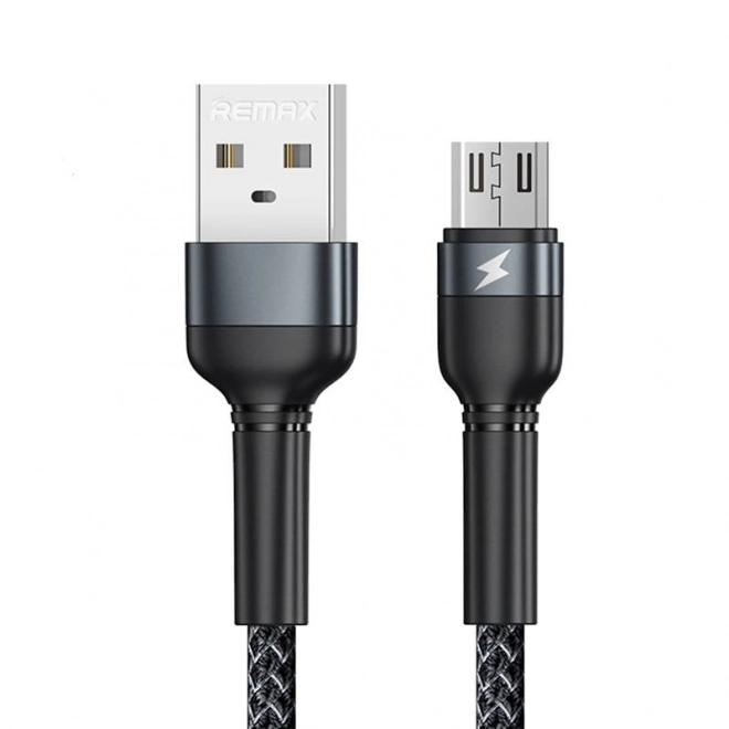 USB Micro kábel Remax Jany Alloy 1m 2,4A čierny