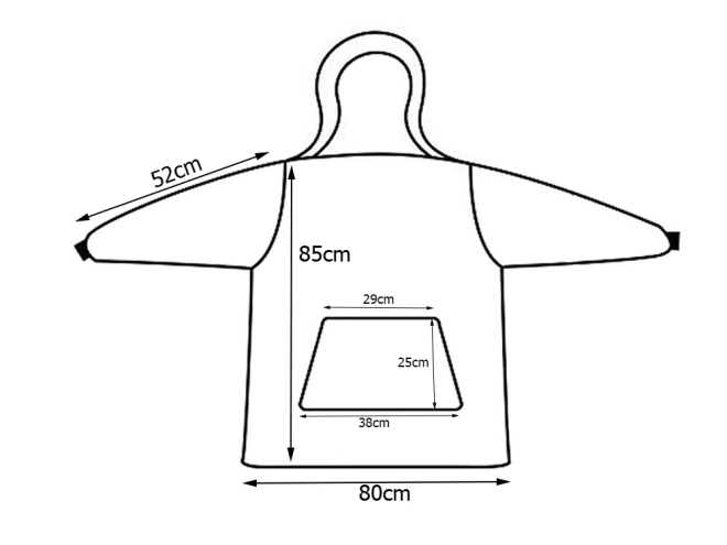 Mikina Teplá Oversize Deka s Kožušinou