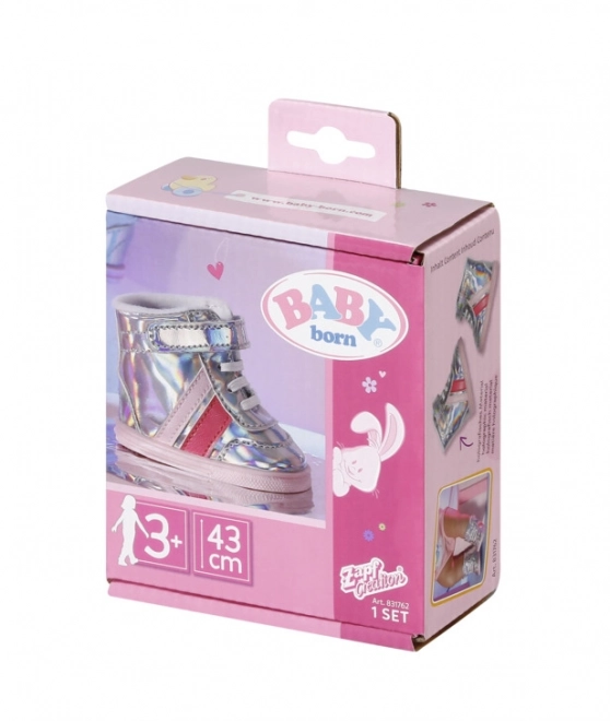 BABY born Holografické športové topánky pre bábiky 43 cm
