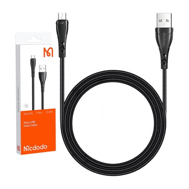 Kabel USB k Micro USB Mcdodo 1,2 m čierny