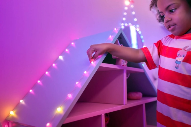 Inteligentné dekoratívne lampy Twinkly Candies USB-C 100 LED RGB srdcia