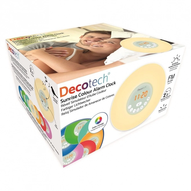Farebný budík DecoTech so simuláciou východu slnka