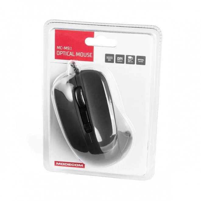 Modecom optická myš s USB čierna