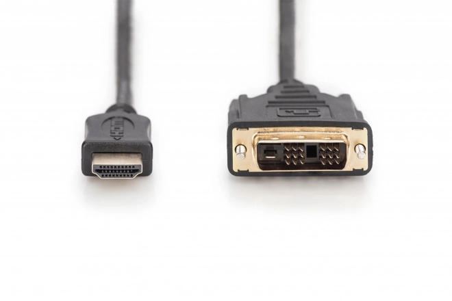Adaptér kábel HDMI to DVI-D 2m čierny