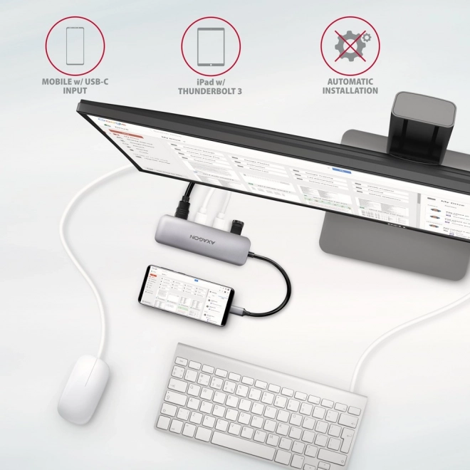 Multifunkčný USB-C hub s HDMI a čítačkou kariet