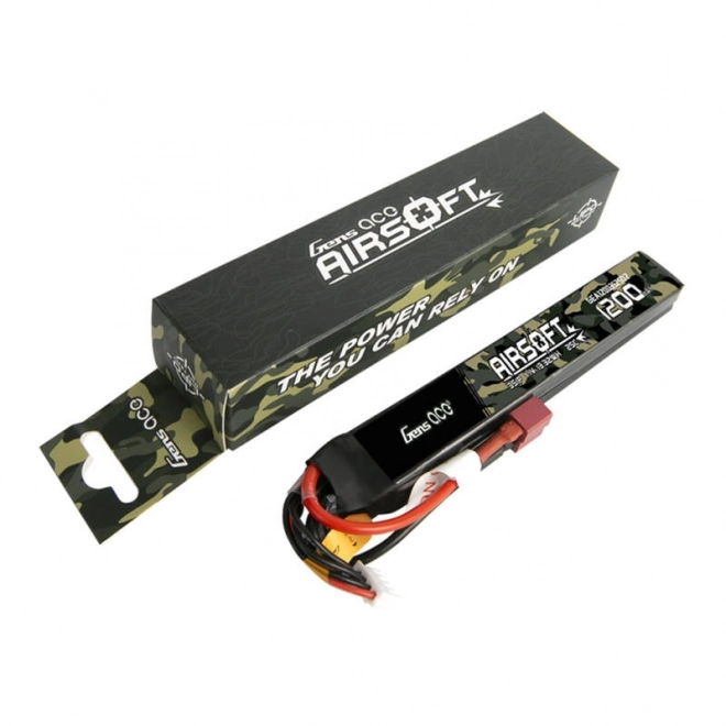 Lipo batéria 11,1V 1200mAh pre airsoftové pištole s T konektorom