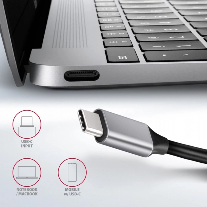 Multifunkčný USB-C hub s HDMI a RJ-45