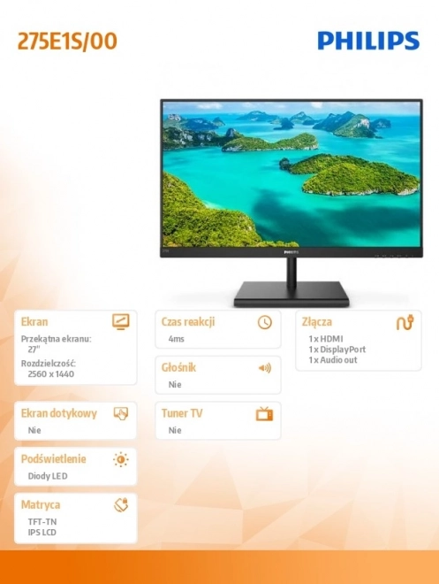 Monitor 27'' IPS HDMI DP FreeSync