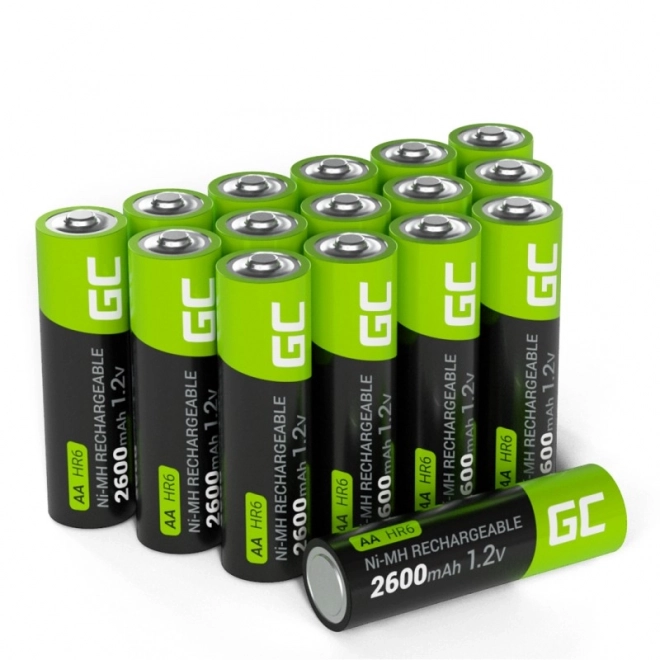 Nabíjacie batérie Green Cell AA 2600mAh - 16 kusov
