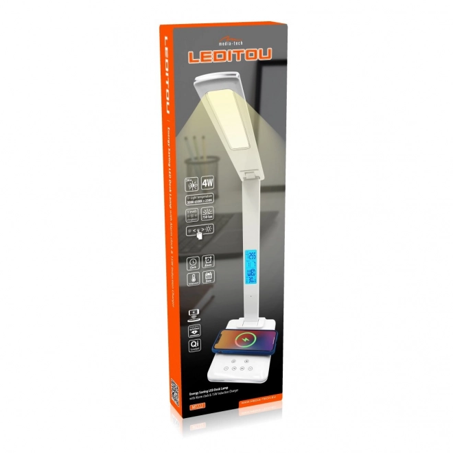 Lampa na písací stôl LED s bezdrôtovým nabíjaním