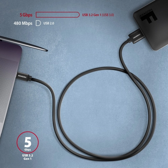 Premium kábel Micro-B USB na USB-C pre rýchle nabíjanie a prenos dát