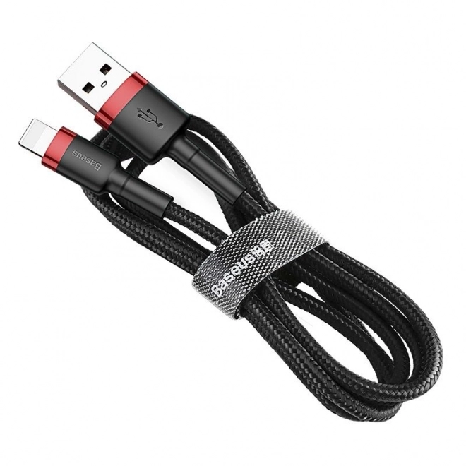 Baseus Cafule USB Lightning Kábel 2,4A 0,5m červeno-čierny