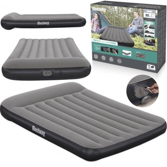 Bestway Dvojitý nafukovací matrac TRITECH s USB pumpou