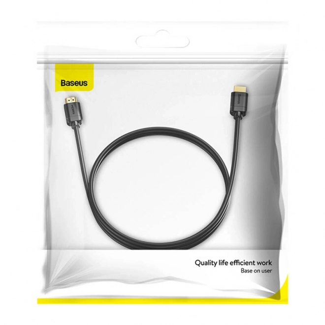 Baseus HDMI kábel 4K 60Hz 2m čierny