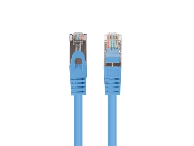 Patchcord Cat.6 FTP 1 m – sada 10 ks, modrý