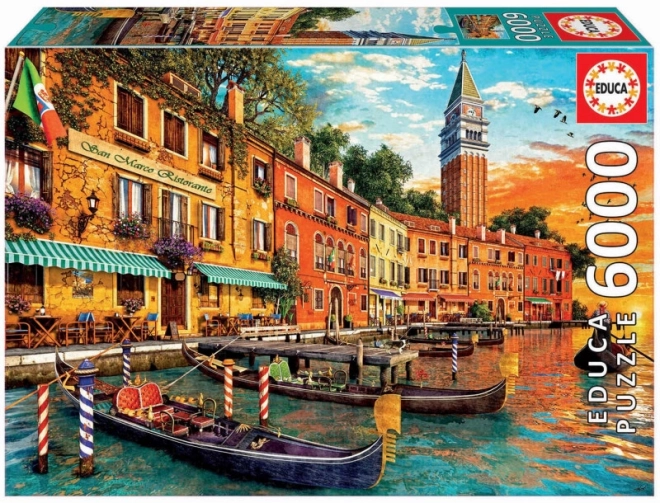 Puzzle San Marco pri západe slnka 6000 dielikov