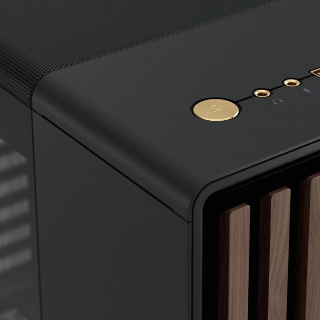 Fractal Design skrinka North čierna s drevenými prvkami