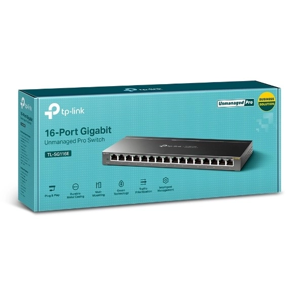 Inteligentný prepínač 16 portov TP-Link