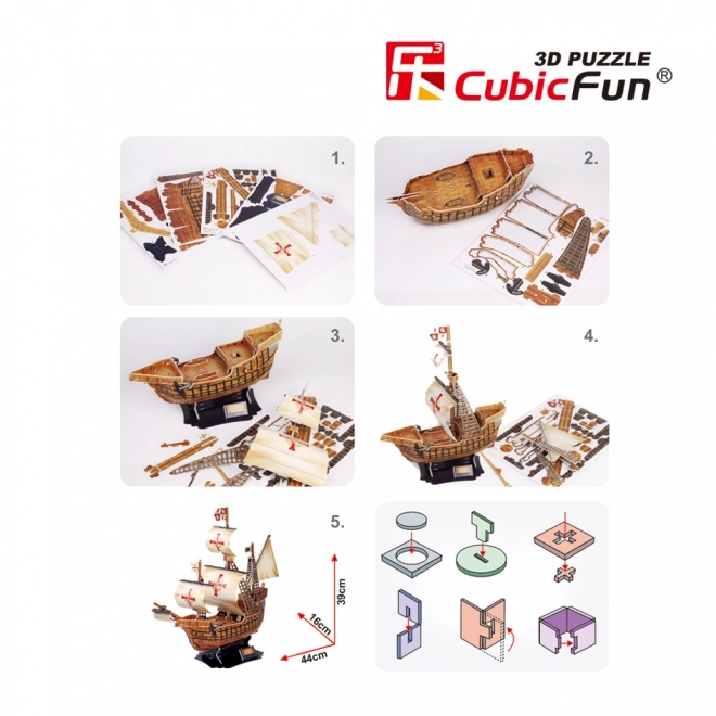 Puzzle 3D Santa Maria