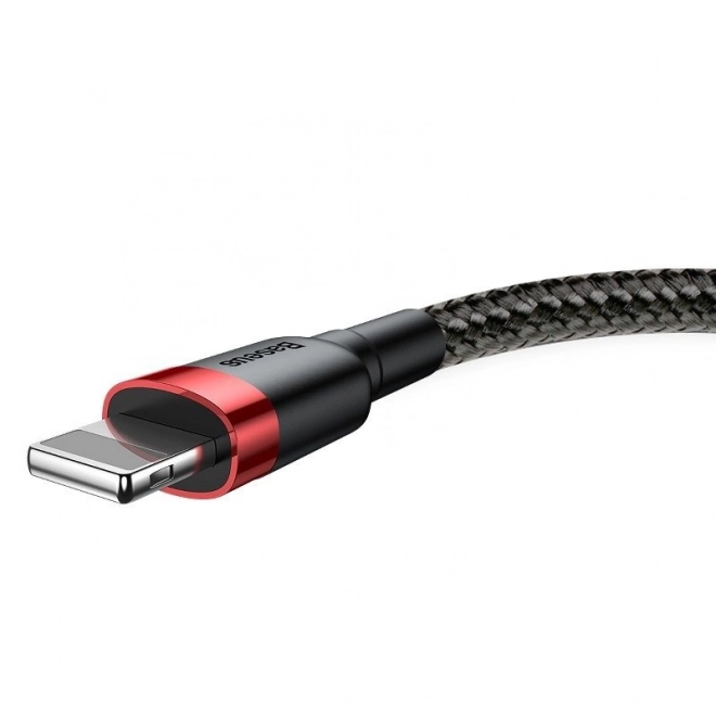 Baseus Cafule USB Lightning Kábel 2.4A 1m červený-čierny