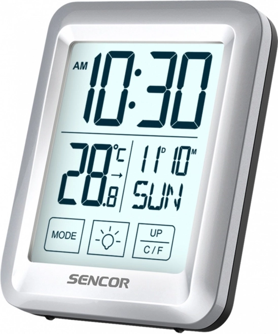 Termometer s hodinkami Sencor