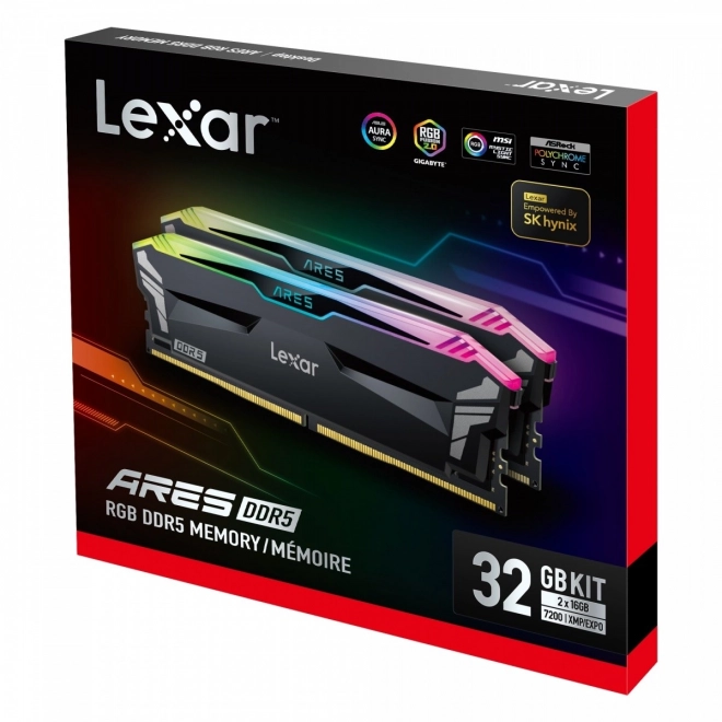 Herná pamäť DDR5 Lexar Ares RGB 32GB